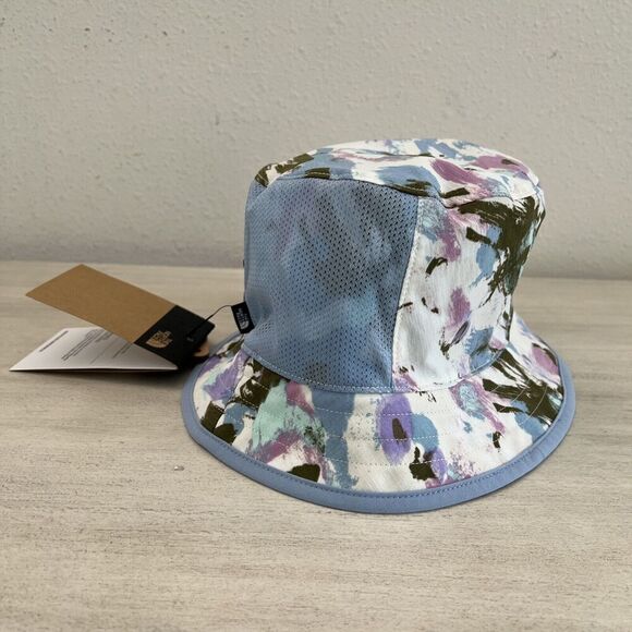 THE NORTH FACE REVERSIBLE BUCKET HAT, SIZE S/M White Dune Pain - Picture 4 of 12